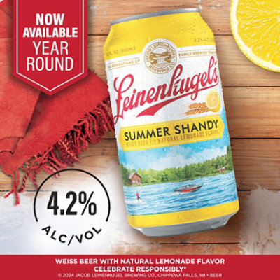 Leinenkugels Summer Shandy Craft Beer 4.2% ABV Bottles - 6-12 Fl. Oz. - Image 3