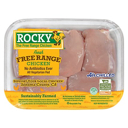 ROCKY Chicken Thighs Boneless Skinless - 1.25 LB - Image 1