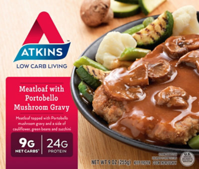 Atkins Meatloaf With Portobello Mushroom Gravy - 9 Oz - Image 2