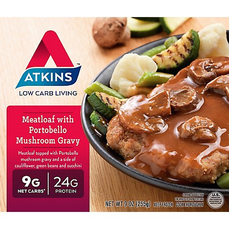 Atkins Meatloaf With Portobello Mushroom Gravy - 9 Oz