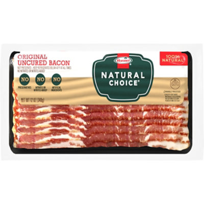 Hormel Natural Choice Bacon Uncured Original - 12 Oz