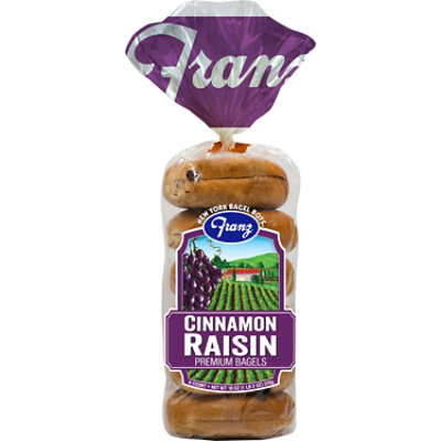 Franz Bagels Premium Cinnamon Raisin 6 Count - 18 Oz - Image 2