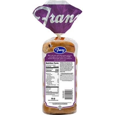 Franz Bagels Premium Cinnamon Raisin 6 Count - 18 Oz - Image 3