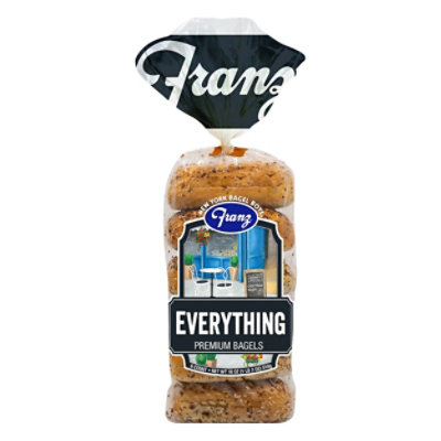 Franz Bagels Premium Everything 6 Count - 18 Oz