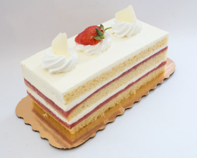Bakery Cake Ladyfinger Strawberry 8 Inch 2 Layer - Each