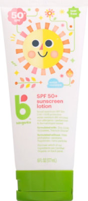 Babyganics Sunscreen Lotion Broad Spectrum SPF 50+ Mineral-Based Seed Oil Blend - 6 Fl. Oz. - Image 2