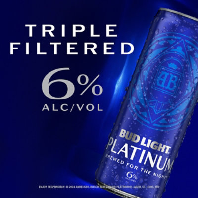 Bud Light Platinum American Lager Beer in Cans - 12 - 12 Fl. Oz. - Image 4