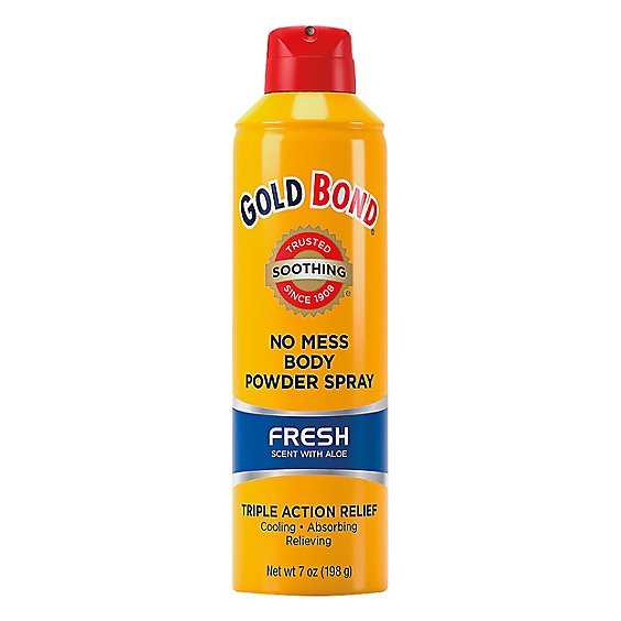 GOLD BOND Medicated No Mess Powder Spray Fresh - 7 Oz