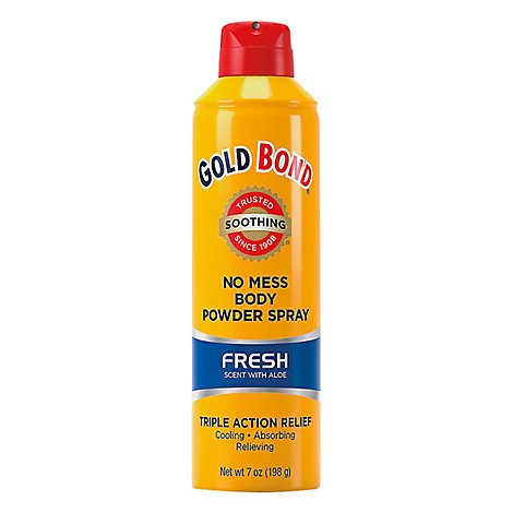 GOLD BOND Medicated No Mess Powder Spray Fresh - 7 Oz