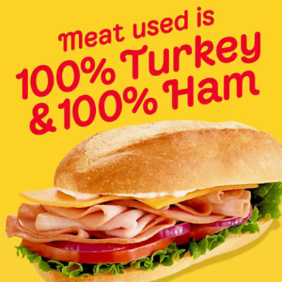 Oscar Mayer Sub Kit with Extra Lean Smoked Ham & Extra Lean Smoked Turkey Breast Sliced Deli Lunch Meat - 28 Oz - Image 3