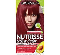 Garnier Nutrisse Ultra Color Nourishing R3 Light Intense Auburn Hair Color Creme - Each