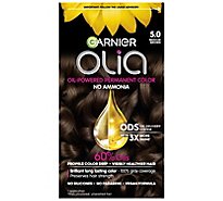 Garnier Olia Oil Powered 5.0 Medium Brown Permanent Hair Color - Each
