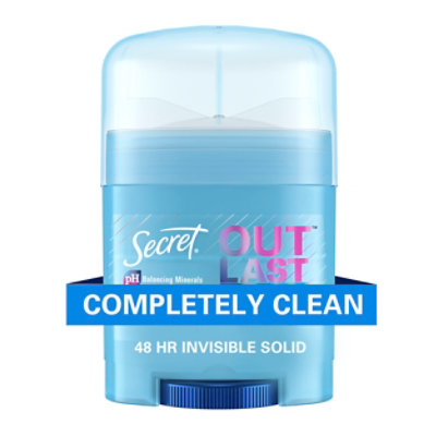 Secret Outlast Invisible Solid Completely Clean Antiperspirant and Deodorant - 0.5 Oz - Image 1