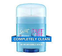 Secret Outlast Invisible Solid Completely Clean Antiperspirant and Deodorant - 0.5 Oz