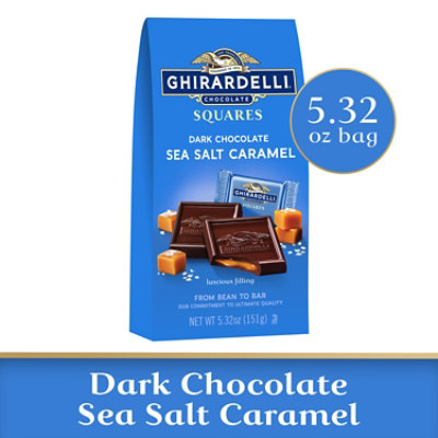 Ghirardelli Dark Chocolate Sea Salt Caramel Squares - 5.32 Oz - Image 1