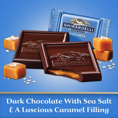 Ghirardelli Dark Chocolate Sea Salt Caramel Squares - 5.32 Oz - Image 2