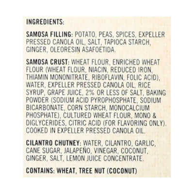 Sukhi's Indian Potato & Pea Samosa Frozen Appetizer Vegetarian Snack - 10 Oz - Image 4