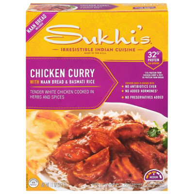 Sukhi's Indian Classic Chicken Curry with Naan & Basmati Rice Frozen Meal - 11 Oz - Image 2
