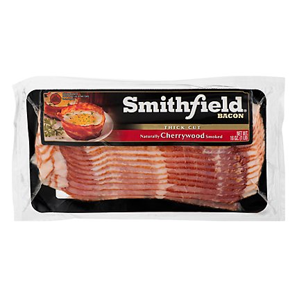 Smithfield Bacon Cherrywood Smoked - 16 Oz - Image 3