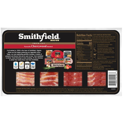 Smithfield Cherrywood Smoked Bacon - 16 Oz - Image 6