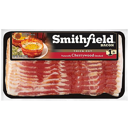 Smithfield Bacon Cherrywood Smoked - 16 Oz - Image 2