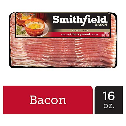 Smithfield Bacon Cherrywood Smoked - 16 Oz - Image 1