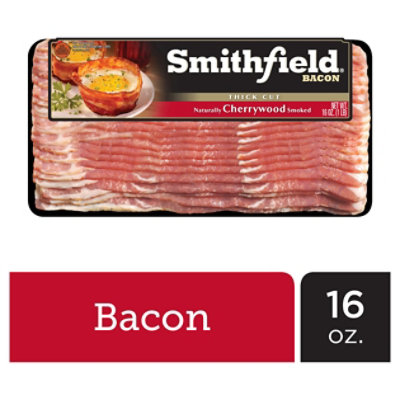 Smithfield Bacon Cherrywood Smoked - 16 Oz - Image 1