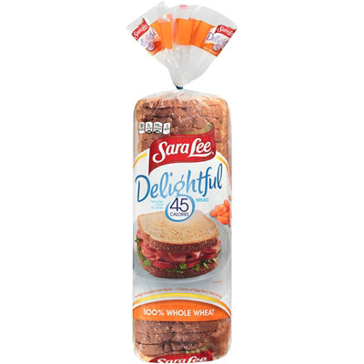 Sara Lee 45 Calories Delightful 100% Whole Wheat Bread - 20 Oz - Vons