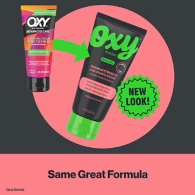 Oxy Maximum Strength 10% Benzoyl Peroxide Acne Face Wash For Teens, Acne Treatment Cleanser - 5 Fl. Oz. - Image 6