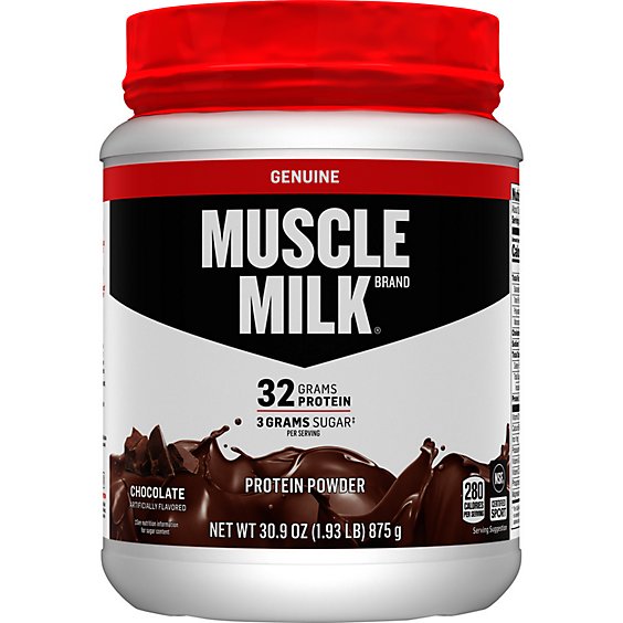 Muscle Milk Protein Powder Genuine Chocolate - 30.9 Oz