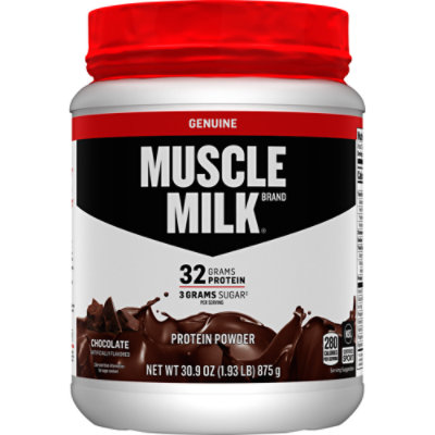 Muscle Milk Protein Powder Genuine Chocolate - 30.9 Oz - Image 1