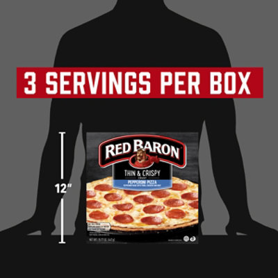 Red Baron Pizza Thin & Crispy Pepperoni - 15.77 Oz - Image 4