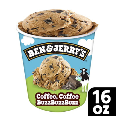 Ben & Jerrys Ice Cream Coffee Coffee BuzzBuzzBuzz! 1 Pint - 16 Oz