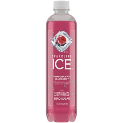 Sparkling Ice Pomegranate Blueberry Sparkling Water 17 fl. oz. Bottle - Image 3