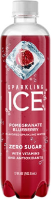 Sparkling Ice Pomegranate Blueberry Sparkling Water 17 fl. oz. Bottle - Image 2