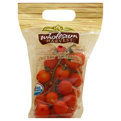 Wholesome Family Farms Inc Tomatoes Organic Cherry On The Vine - 12 Oz - Image 1