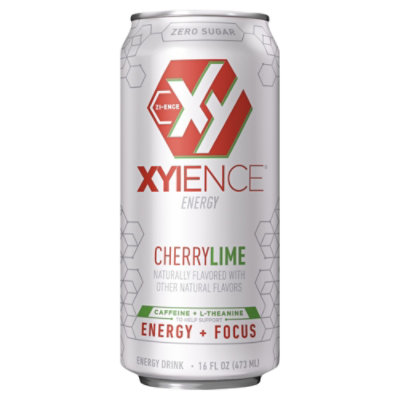 XYIENCE Energy Drink Cherry Lime Carbonated - 16 Fl. Oz. - Image 3