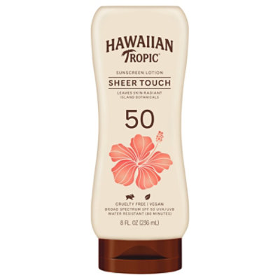 Hawaiian Tropic Sheer Touch Lotion Sunscreen 50 SPF - 8 Fl. Oz. - Image 1
