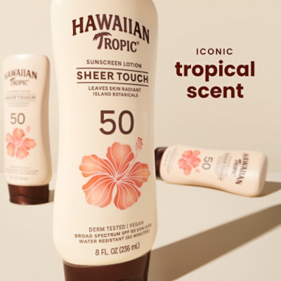 Hawaiian Tropic Sheer Touch Lotion Sunscreen 50 SPF - 8 Fl. Oz. - Image 3