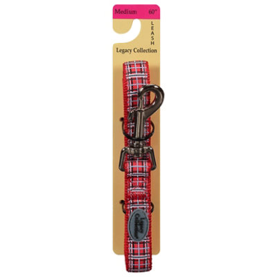 Legacy Collection Dog Leash Medium 60 Inch Red Plaid Card - Each - Image 3