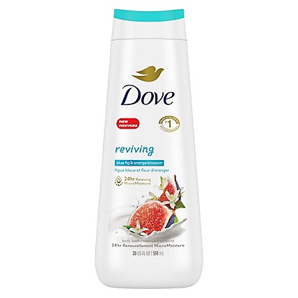 Dove Go Fresh Body Wash Restore Blue Fig & Orange Blossom Scent - 22 Fl. Oz. - Image 2