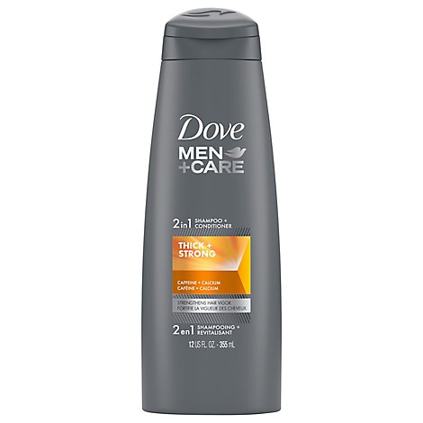 Dove Men+Care Shampoo + Conditioner 2 In 1 Thick & Strong - 12 Fl. Oz.