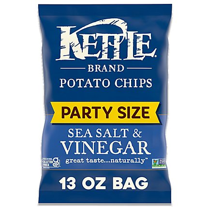 Kettle Potato Chips Sea Salt & Vinegar Party Size - 13 Oz - Image 2
