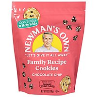 Newmans Own Family Recipe Cookies Chocolate Chip - 7 Oz - Image 3