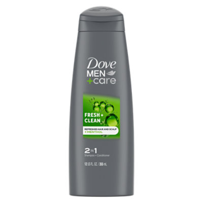 Dove Men+Care Shampoo + Conditioner 2 In 1 Fortifying Fresh & Clean - 12 Fl. Oz.