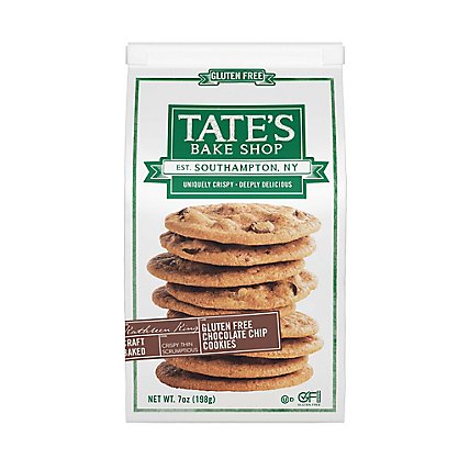 Tates Bake Shop Cookies Gluten Free Chocolate Chip - 7 Oz - Image 2