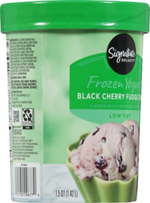 Signature SELECT Chocolate Chip Black Cherry Low Fat Frozen Yogurt - 1.5 Quart - Image 6