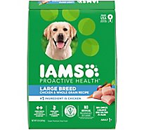 Iams Large Breed High Protein Adult Dry Dog Food With Real Chicken - 15 Lb