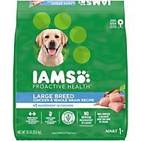IAMS Adult Large Breed High Protein Chicken Dry Dog Food - 30 Lb - Image 1