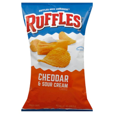 Ruffles Potato Chips Cheddar & Sour Cream - 8.5 Oz